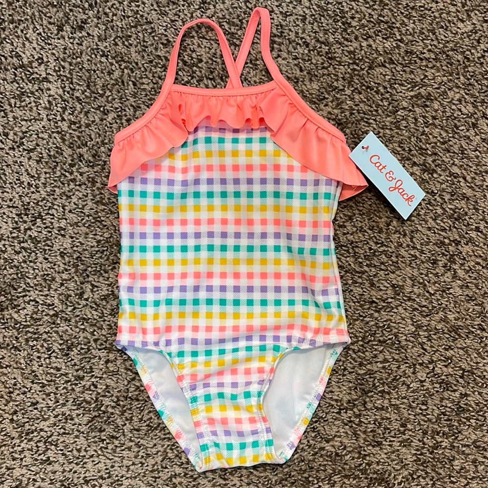 Cat & Jack Girls One Piece Swimsuit